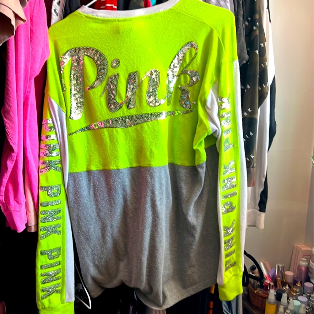 Vs pink bling LS shirt